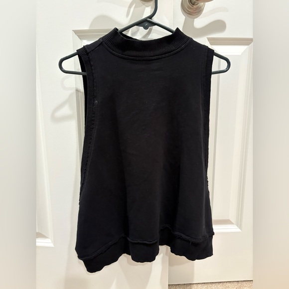 Pilcro by Anthropologie Black Tank with Side Cutouts - Picture 6 of 9